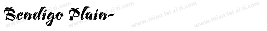 Bendigo Plain字体转换